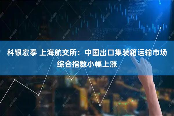 科银宏泰 上海航交所：中国出口集装箱运输市场综合指数小幅上涨