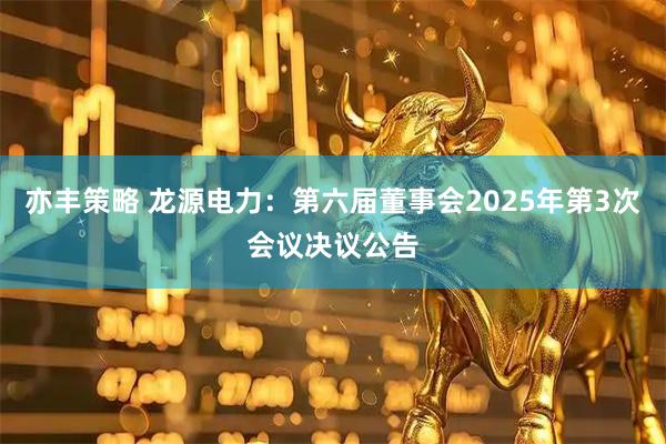 亦丰策略 龙源电力：第六届董事会2025年第3次会议决议公告